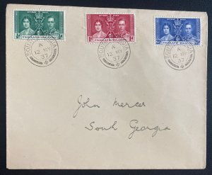 1937 South Georgia Falkland Islands First Day Cover King George VI Coronation