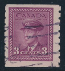 Canada SC# 266 SG 391   Coil  perf 8 Used 1943 see details / scan
