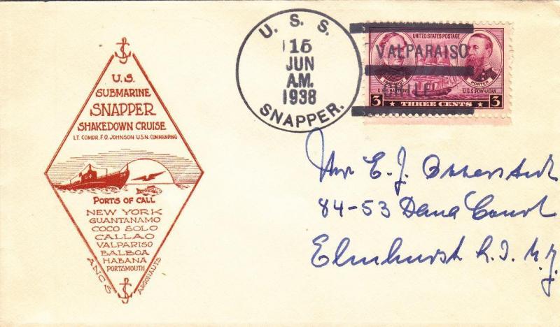 1932, USS Snapper, SS-185, Shakedown Cruise (N5213)