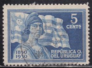 Uruguay 398 Liberty & Uruguay's Flag 1930