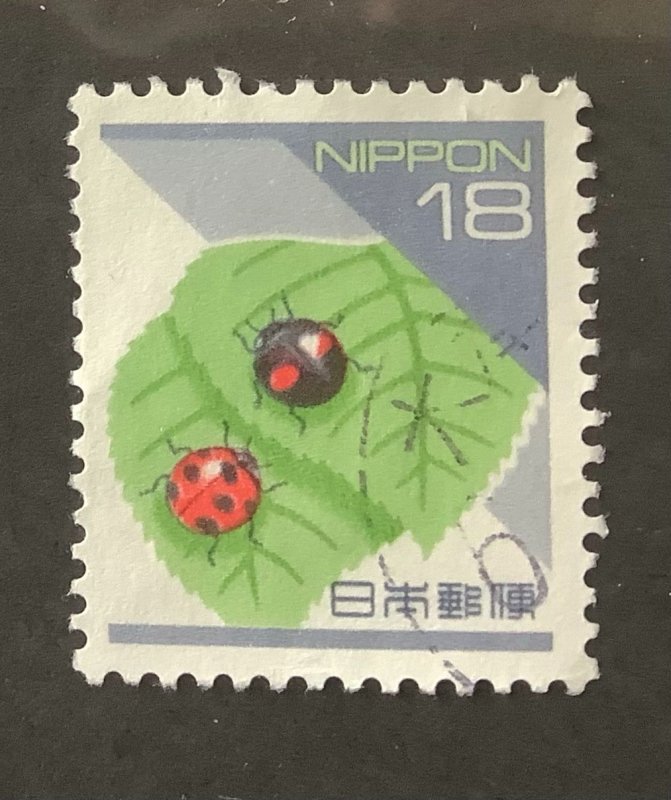 Japan 1994 Scott 2156 used - 18y,  Coccinella septempunctata, Ladybird