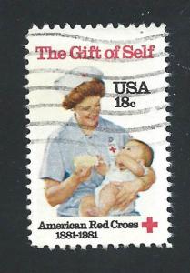 SC# 1910 - (18c) - Red Cross Centennial, used