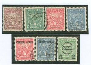 Colombia #C56-C59/C86-C87/C80 Used Single