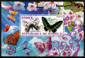 DJIBOUTI 2014 BUTTERFLIES PAPILLONS SCHMETTERLING FARFAL [#1430]