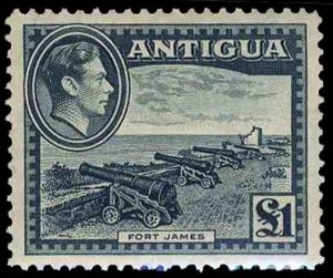 Antigua #84-95 (SG 98-109) Cat$71.30 (for hinged), 1938-48 George VI, 1/2p-£...