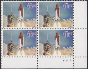 2544A Space Shuttle Endeavour Plate Block MNH