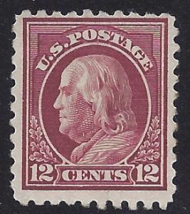 # 435 12c Benjamin Franklin 1914 Mint NH