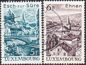 Luxembourg #599-600 Used