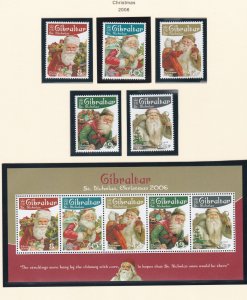 Gibraltar # 1061-1065, 1065a, Christmas - Santa Claus, Mint NH, 1/2 Cat.