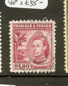 TRINIDAD AND TOBAGO (P0208B) KGVI $4.80 SG256   VFU