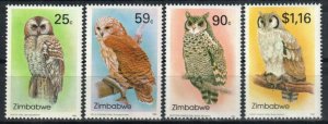 Zimbabwe Stamp 682-685  - Owls