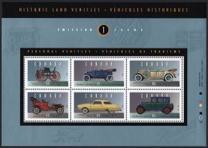 SC#1490 Historic Automobiles: 1st Series, Sheet of Six (1993) MNH