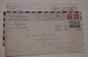 CANADA  USA CONSUL 1945,1951 AUTOGRAPH ALSO 1938 FRONT ONLY