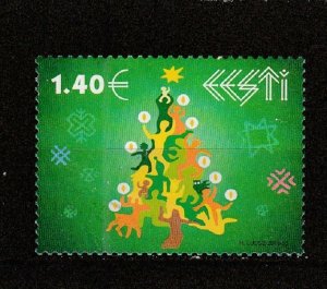 Estonia  Scott#  831  Used  (2016 Christmas)