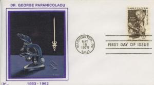 1978 Dr George Papanicolau (Scott 1754) Western Silk FDC