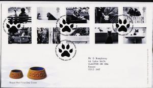 Great Britain. FDC.2001.Cats and Dogs. Fine Used