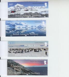 2018 BAT British Antarctic Territory Landscapes (4) (Scott 567-70) MNH