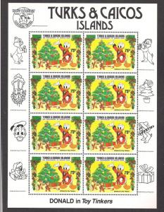 TURKS & CAICOS ISLANDS SC# 648 VF MNH 1984 SHEET/8