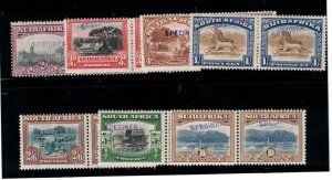 South Africa SG #34s / #39s Very Fine Mint Original Gum Lightly Hinged Specimen