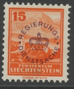 Liechtenstein O13 * mint hinged (2401 478)