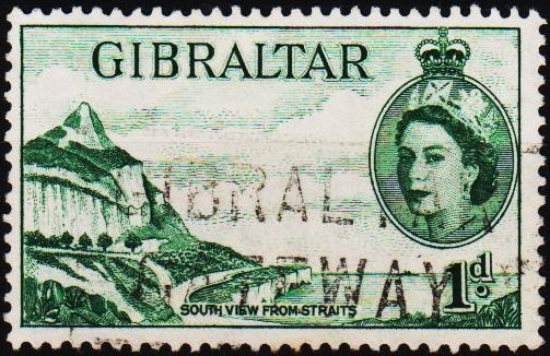 Gibraltar. 1953 1d  S.G.146 Fine Used