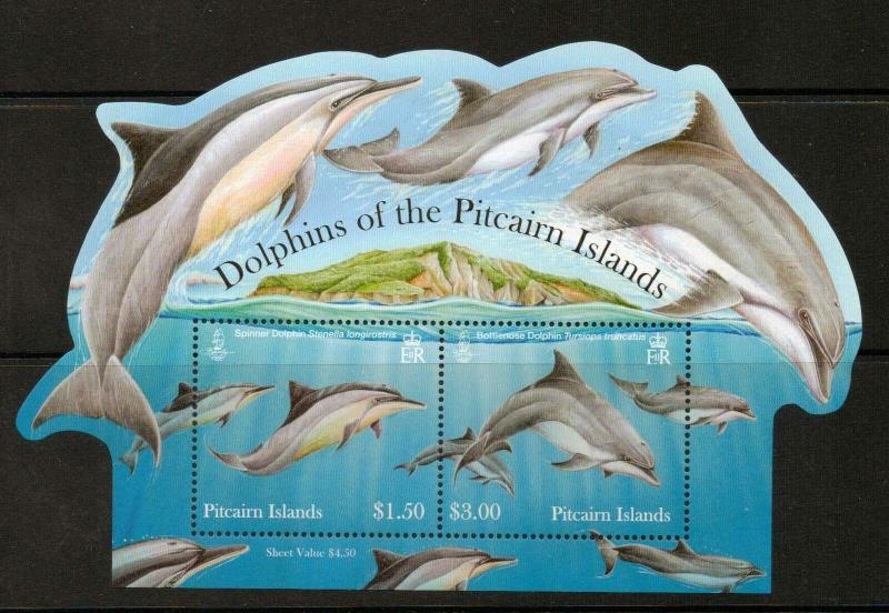 PITCAIRN ISLANDS SGMS853 2012 DOLPHINS MNH