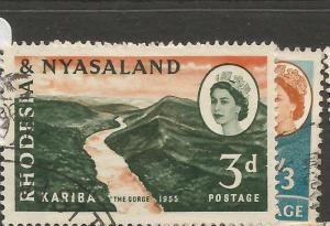 Rhodesia & Nyasaland SG 32, 35 VFU (10cnc)