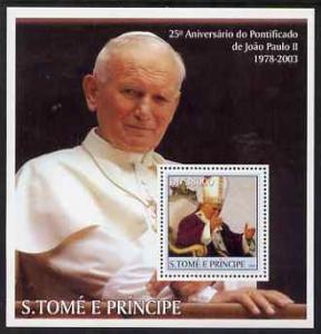 St Thomas & Prince Islands 2003 Pope John Paul II per...