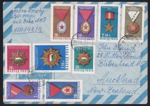 HUNGARY 1966 airmail cover to New Zealand..................................A6153