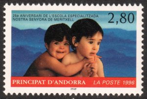 Andorra (French) #461  MNH - Our Lady of Meritxell Special School (1996)