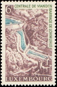 Luxembourg #407-409, Complete Set(3), 1964, Dams, Never Hinged