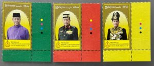 MALAYSIA 2018 Installation of Sultan of KEDAH Set of 3V MNH