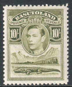 Basutoland Scott 28 - SG28, 1938 George VI 10/- MH*