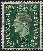Great Britain #235 1/2P King George 6, used VF