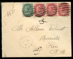 ?GEARY, N.B. split ring 1900 repaired cover Canada