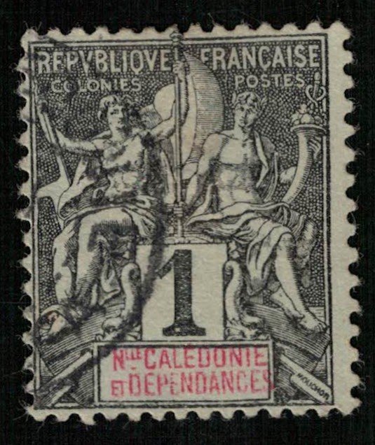 New Caledonia, France, 1c, (3307-Т)