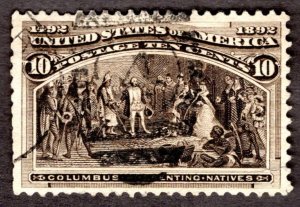 1893, US 10c, Columbian Exposition Issue, Used, tear, Sc 237