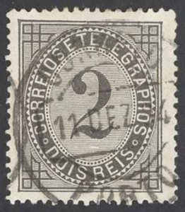 Portugal Sc# 57 Used 1884 2r King Luiz