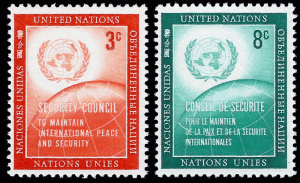 United Nations NY 1957 Sc 55-56  MNH vf