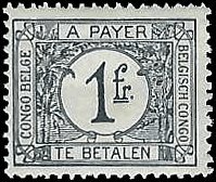 BELGIAN CONGO   #J7 MH (2)