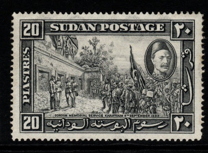 SUDAN SG66 1935 20p BLACK MTD MINT 