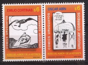 Uruguay stamp 1998 -  Museum of humour and cartoons multicolored