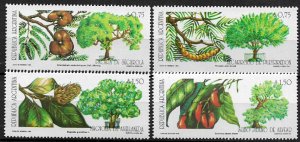Argentina #1801-4 MNH Set - Nut-Bearing Trees