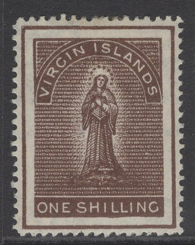 VIRGIN ISLANDS SG41 1887 1/= BROWN MTD MINT