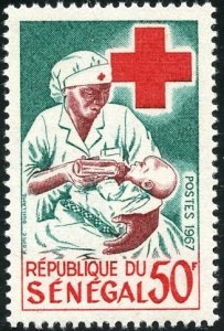 Senegal Scott 297 MVF-XFNHOG - Senegalese Red Cross - SCV $1.00