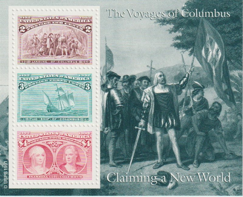 U.S.  Scott# 2624-2669 1989 Christopher Columbus Set of 6 MNH S/S