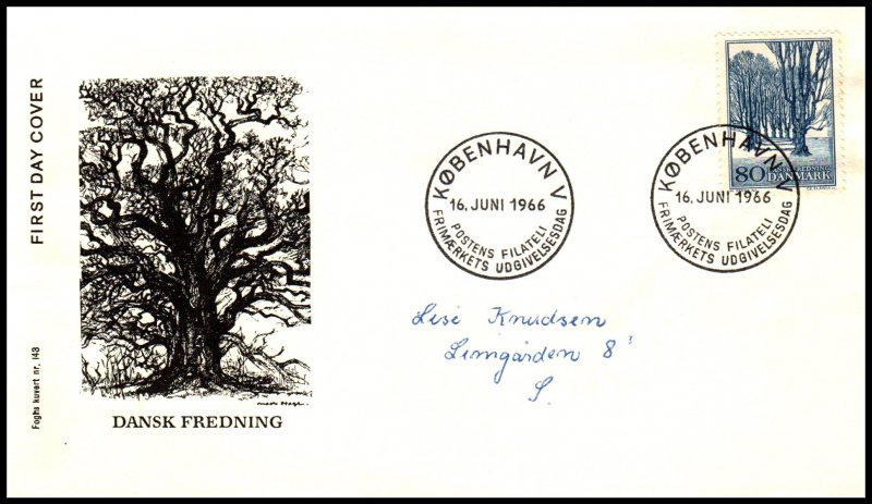 Denmark 427 Pen FDC