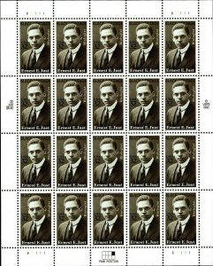 Ernest Everett Just Black Heritage Sheet of Twenty 32 Cent Stamps Scott 3058