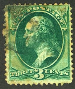 U.S. #136 USED YELLOWING 