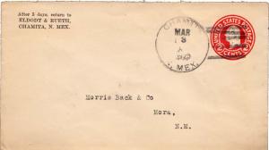 United States New Mexico Chamita 1925 4c-bar  1881-1944  Postal Stationery En...